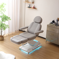 Table de massage électrique à 3 moteurs de qualité supérieure, lit de soin du visage avec éponge haute densité pour salon de beauté, hôtel, spa médical, clinique