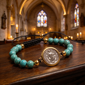 Collier de prière en bois avec perles, croix en argent, bijoux religieux catholiques chrétiens, unisexe, fait à la main - Product Image 1