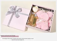 Boîte cadeau rigide noire de luxe personnalisée avec ruban en satin doré, couvercle et base en deux parties, finition mate, emballage pour vêtements et cosmétiques