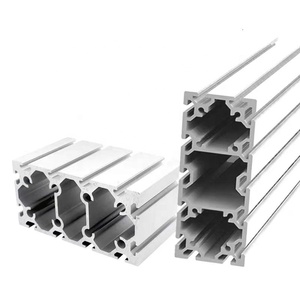 Ép đùn 6063 hồ sơ nhôm cấu trúc 80200mm t khe phần cho cấu trúc khung composite - Product Image 3