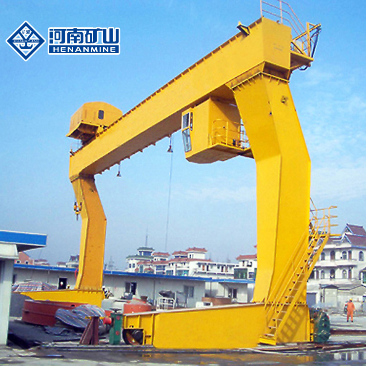 BMH 10T Electric Hoist Semi Gantry Crane 30m A5 Outdoor Freight Yards