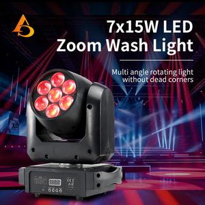 Mini Proyector Profesional de Cabeza Móvil con Zoom Bee Eye de 7x15w RGBW, 7 Unidades - Product Image 2