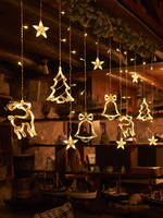 Guirlandes lumineuses de Noël d'extérieur clignotantes pour vitrine, chambre et aménagement de scènes, lumières colorées, garantie 2 ans