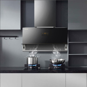 <span class=keywords><strong>Hotte</strong></span> de cuisine Keon Factory, noire, en verre plat, mur latéral, pour la maison, la cuisine, le restaurant, <span class=keywords><strong>hotte</strong></span> de cuisine - Product Image 5