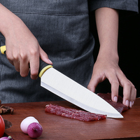 Ensemble de couteaux de cuisine 6 pièces en acier inoxydable, couteau de chef avec éplucheur, boîte cadeau de luxe, couteaux pour la cuisine à domicile, vente en gros