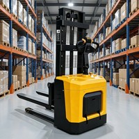 Chariot élévateur électrique 1500 kg, moteur DC, verrouillage par empreinte digitale Bluetooth