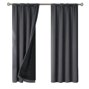 <span class=keywords><strong>Rideaux</strong></span> occultants modernes 100%, pour chambre à coucher, isolation thermique, <span class=keywords><strong>doubles</strong></span> couches, 84 pouces - Product Image 1