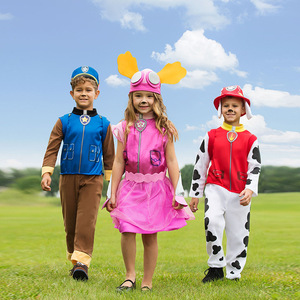 Nuevo Estilo, Conjunto de Vestido de 3 Piezas para Niñas, Disfraz de Halloween de Personaje de Dibujos Animados de Perro para Niñas - Product Image 4