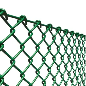 Produsen pagar kawat besi karbon rendah yang aman dan tahan lama pagar penghubung rantai untuk tanah kebun
