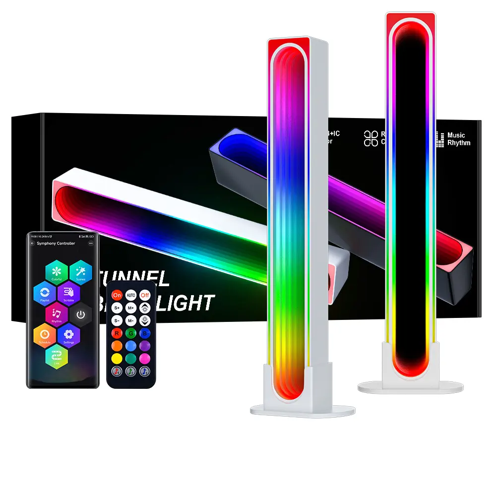 RGB Âm Nhạc Đồng Bộ Màu Sắc Thay Đổi Giọng Nói Âm Thanh Điều Khiển Đứng Đèn Với Ứng Dụng Có Thể Sạc Lại LED Nhịp Điệu Chiếu Sáng Cho Bên Nhà Trò Chơi