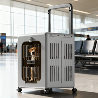 Poussette pliable pour animaux de compagnie, imperméable, 4 roues, respirante, grande capacité, pour voyages en plein air, chiens et chats