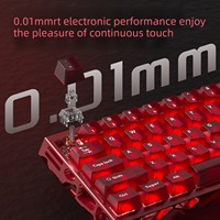 [layanan yang disesuaikan] Layanan Pemesinan CNC Keyboard Saklar Magnetik HE61 Aluminium RT0.01MM 8Khz Keyboard Kustom OEM/ODM
