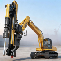 Machine compacte de forage et de fendage pour excavatrice de 10 à 20 tonnes, fendeuse de roche hydraulique
