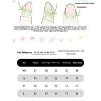 [Édition de Noël] Autocollants pour ongles courts et ronds, faits à la main, mignons, à motifs de dessins animés, multi-motifs pour filles, amovibles A632