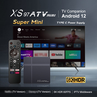 Vente en gros Style chaud XS97 ATV MINI Allwinner H618 Android 12 6K Hdr Android Tv Box appareils de streaming pour la télévision