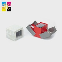 Boîtes cadeaux de luxe à ouverture élévatrice au design moderne, personnalisables, avec fenêtre transparente, pour bijoux et montres de luxe