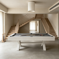 Table de billard de luxe moderne de haute qualité avec plateau en ardoise 7/8/9 pieds, rails en bois massif pour usage intérieur