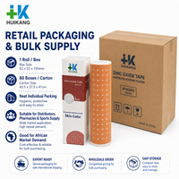 Pansement adhésif perforé en oxyde de zinc, 18 cm * 5 m, emballé individuellement, en coton pur, taille OEM