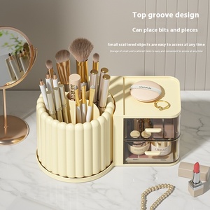 Thiết kế hiện đại PP Máy tính để bàn xoay chủ bút và nhôm mỹ phẩm hộp lưu trữ cho sinh viên ký túc xá Ngăn kéo giá lưu trữ - Product Image 2