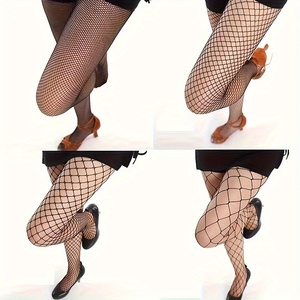 ถุงน่องตาข่ายรัดรูปสีดำแบบเซ็กซี่  ลดราคาพิเศษ  ผ้าแจ็คการ์ด  ลายฉลุ  สำหรับผู้หญิง - Product Image 3