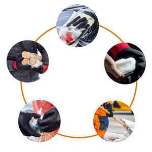 Guantes de construcción con aislamiento de arrugas de látex protector Guantes de trabajo de seguridad Guantes de invierno personalizados Hombres para el frío - Product Image 5