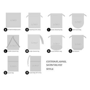 2024 vente en gros personnalisé Double cordon Satin bijoux pochette sac à poussière avec Logo imprimé - Product Image 6