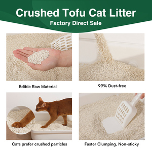 Litière pour animaux de compagnie de petite taille, 100% biodégradable, de qualité alimentaire, à base de tofu broyé multi-espèces pour hamsters, lapins, perroquets, fourniture d'usine - Product Image 2
