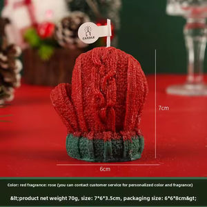 Coffret cadeau de bougies d'aromathérapie d'intérieur pour Noël, avec cire de soja, fabriquées à la main, 100% biologiques, senteurs personnalisées, décorations de haute valeur esthétique - Product Image 6