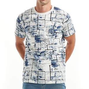 <b>Vintage</b> Distressed <b>Graphic</b> Men's <b>Tee</b> Custom Logo Heavyweight Cotton Retro Street Style - Product Image 2