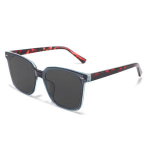 Gafas de sol unisex Conchen con montura TR90, protección UV400, diseño cuadrado negro para conducir y viajar, a la moda. - Product Image 5