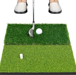 Tapis d'entraînement de golf double surface pour frappes intérieures et extérieures, swing et chipping, tapis d'entraînement de golf pour fairway et terrain accidenté - Product Image 1