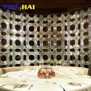 Vách ngăn phòng kính nghệ thuật nhà hàng OEM nhà máy, dự án kỹ thuật thép không gỉ, khách sạn biệt thự, vách ngăn kim loại trang trí - Product Image 5