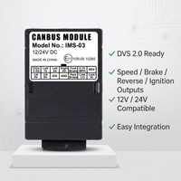 Module d'interface CAN Bus pour véhicules utilitaires, sortie de signal de vitesse, de marche arrière et de freinage 12V 24V