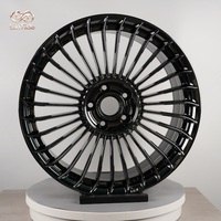Jantes Tuning 20 Pouces 20 Rayons Turbine Offset Personnalisé Noir Argent Haute Performance Finition Durable Fabriquées Sur Mesure