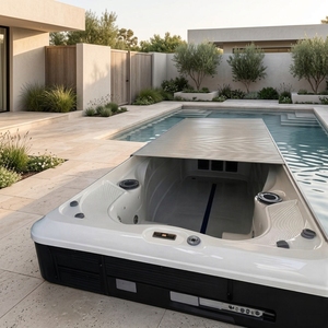 Couverture de spa automatique à volets roulants, à lames emboîtables, avec moteur <span class=keywords><strong>tubulaire</strong></span>, pour spa extérieur et <span class=keywords><strong>piscine</strong></span>. - Product Image 3