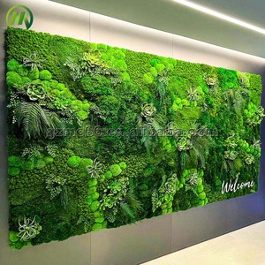 Thiết Kế Lạ Mắt Bảo Quản Moss Tường Bảng Điều Chỉnh Bất Tự Nhiên Moss <span class=keywords><strong>Zero</strong></span> Bảo Trì Chống Cháy Cho Trang Trí Nội Thất Trong Nhà Hỗ Trợ Tùy Biến - Product Image 5