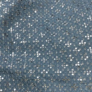 アフィニティ 高級刺繍フレンチデニムスパンコールレース生地（アパレル、コート、パンツ用） - Product Image 4