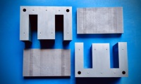 Noyau de transformateur de type E en ferrite Mn-Zn, matériau magnétique professionnel, fabriqué en Chine