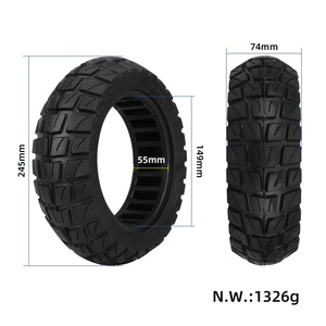 Pneu plein tout-terrain Xuancheng 10x2.75-6.5, pneu en caoutchouc non pneumatique de 10 pouces, pneu plein tout-terrain 10x2.75-6.5, 10*2.75-6.5 - Product Image 2