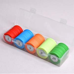 Wholesale Custom Monte Carlo Three Tone Ceramic PP Eco-Friendly Durable Aluminium Box Handmade Casino Chips 14g 40mm Poker Poker - Product Image 3