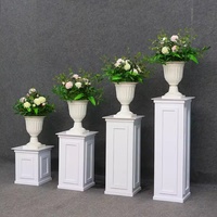 Vente chaude blanc dessert présentoir avec PVC matériel cérémonie décoration de passage carré pergola pour mariage et utilisatio