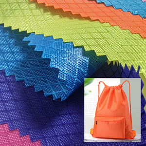 优质批发100涤纶钻石网格牛津防水PU PVC行李箱铅笔盒定制彩色牛津面料 - Product Image 3