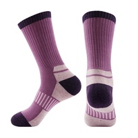 Chaussettes de ski tricotées transfrontalières automne-hiver, épaisses, à fond éponge, absorbant la transpiration, antidérapantes, chaudes, ODM, pour la randonnée et le snowboard