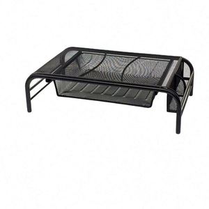 Metal <b>Desk</b> Monitor Stand Riser with Organizer Drawer Monitor Stand for <b>Computer</b> Small Printer Laptop - Product Image 2