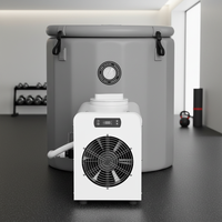 Refroidisseur 0,3 CV avec baignoire gonflable circulaire portable pour bain froid domestique et commercial, récupération sportive