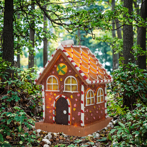 Wholesale Handmade Eco-friendly Resin Gingerbread Christmas <b>House</b> Festive Bulk Holiday Decorations Lighted <b>Doll</b> Shape Craft - Product Image 3