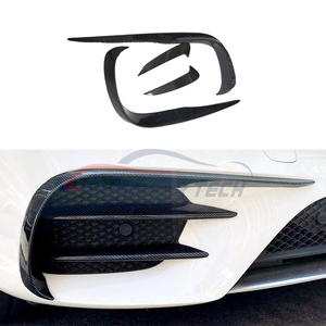Pare-chocs avant en fibre de carbone Canards jupes latérales aileron d'aile arrière pour mer-cedes classe e W213 W238 kit carrosserie lifting E63s E200 <span class=keywords><strong>E300</strong></span> - Product Image 1
