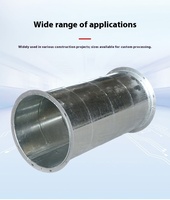 Conduite d'air carrée en acier galvanisé anti-corrosion, échappement de fumée blanc, ventilation, tuyau d'incendie, conception graphique – Approvisionnement direct usine