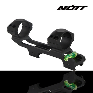 ขายึดกล้องเล็ง NOTT สำหรับท่อขนาด 30 มม., ความสูงตรงกลาง 1.4 นิ้ว สำหรับอุปกรณ์ล่าสัตว์, พร้อมตัวหนีบแบบสองสกรูและระดับน้ำ - Product Image 1