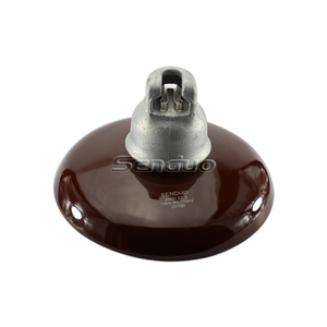 ANSI 52-3 <strong>11kV</strong> 70kN Porcelain Ceramic <strong>Disc</strong> Suspension <strong>Insulator</strong> - Product Image 1